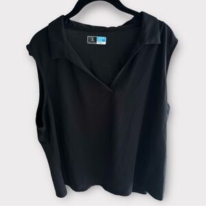 PGA Tour Airflux women’s black polo tank top plus size 2X